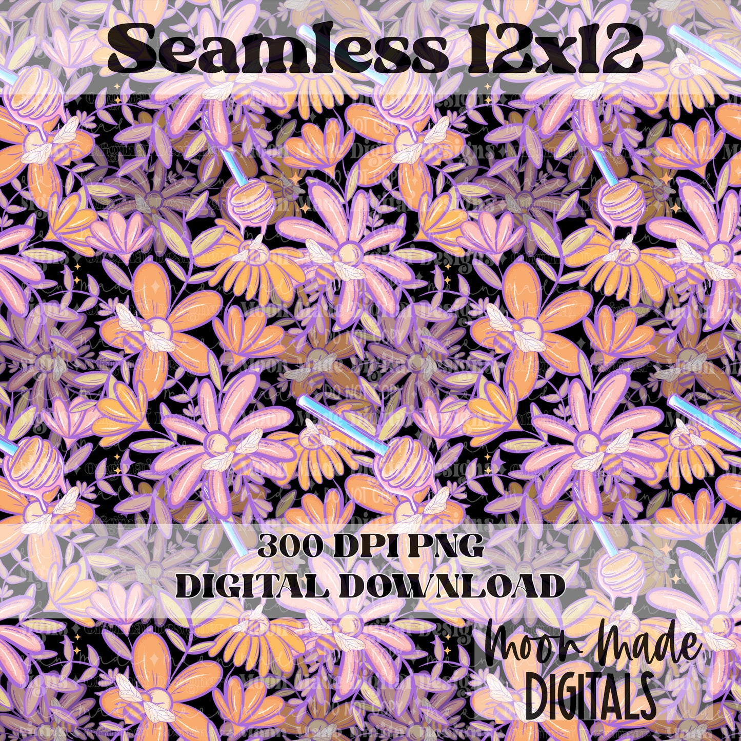 Honeys making monies black Seamless