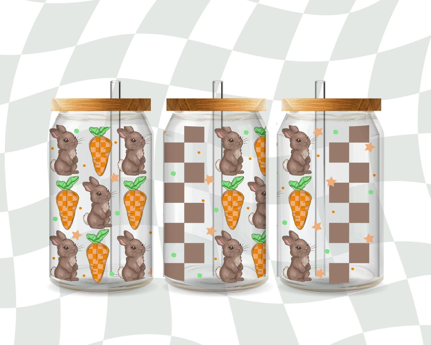 Bunny w/ checks 16oz