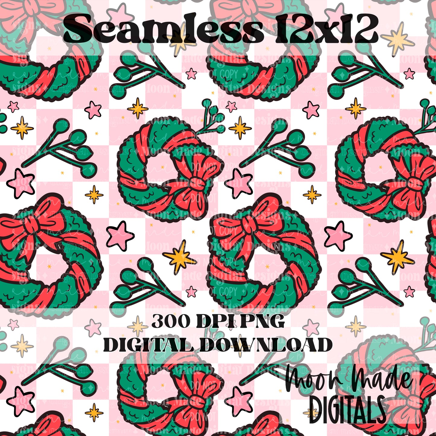 Dont get your tinsel in a tangle seamless