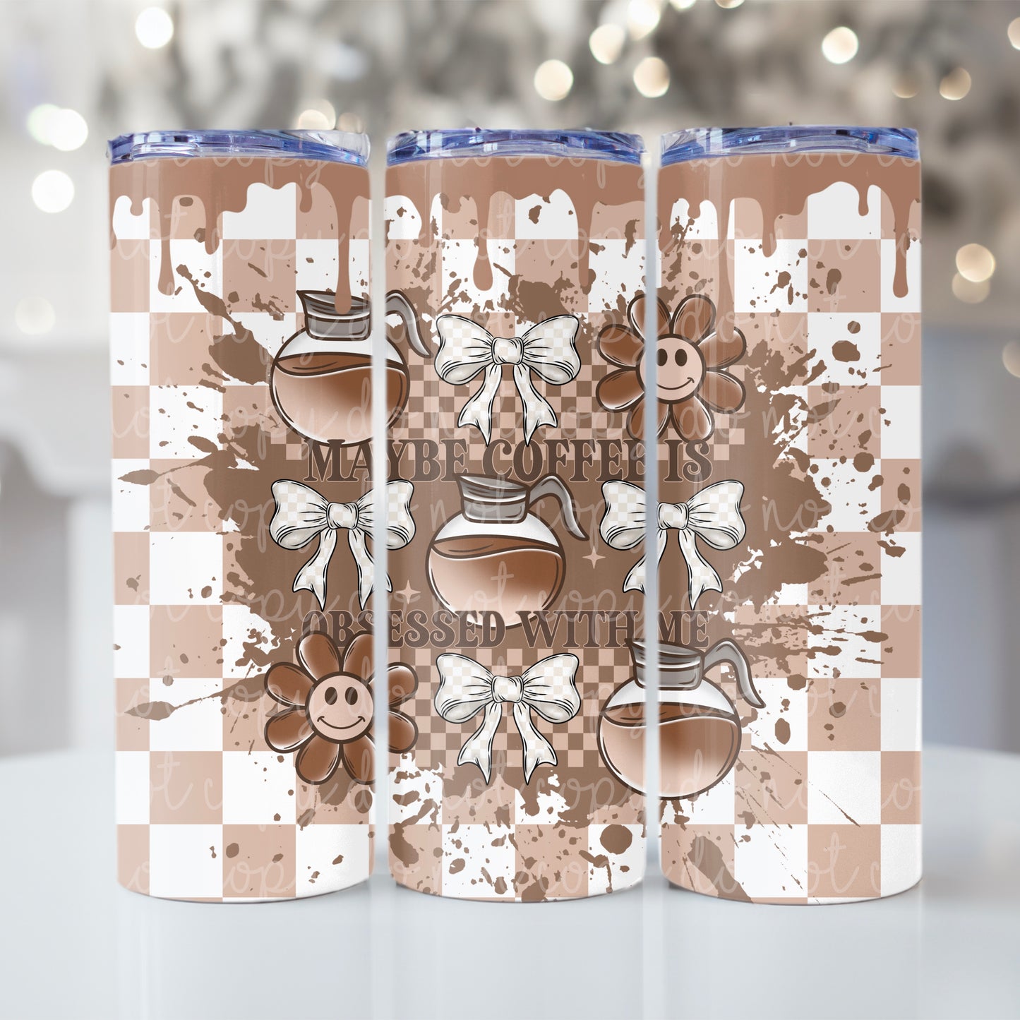 Coffee obsessed with me Tumbler Wrap