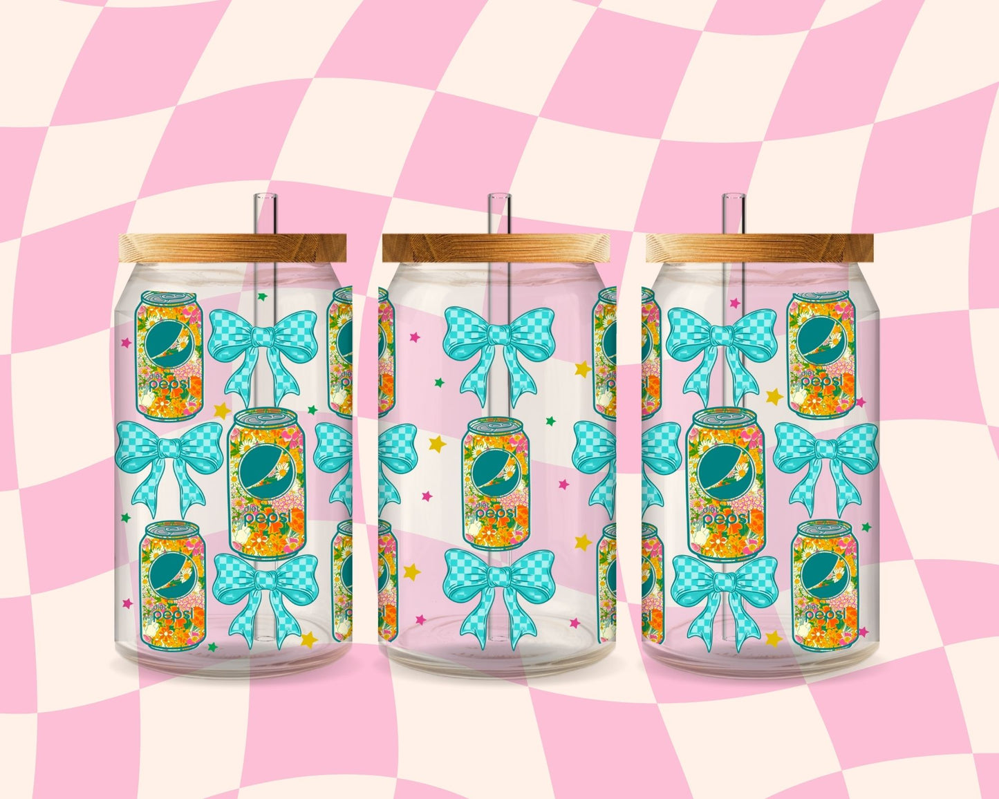 Floral Diet Pep 16 oz