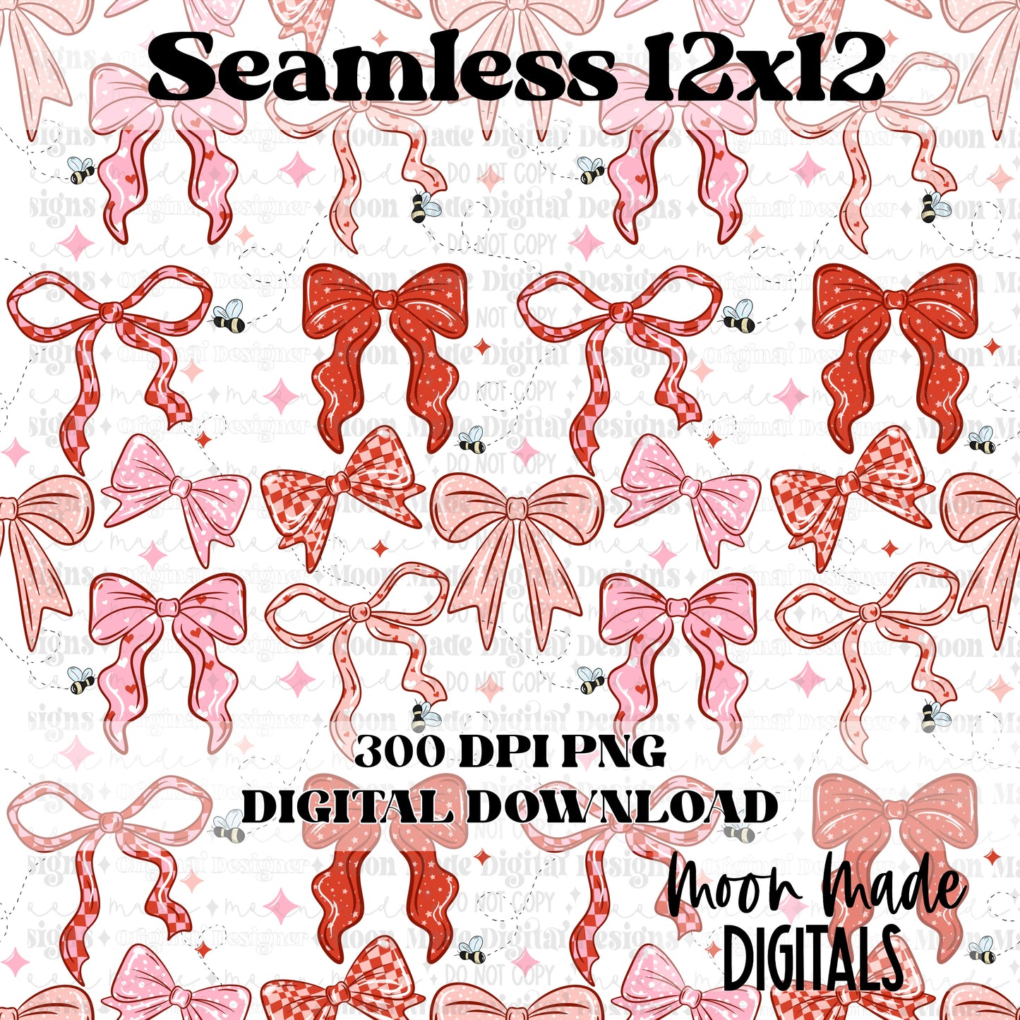 Valentine Bows Seamless