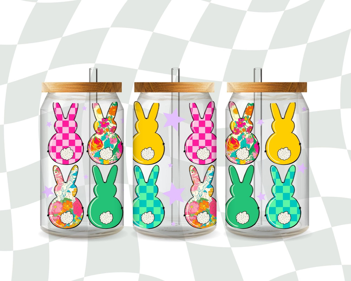 Floral Bunny 16 oz