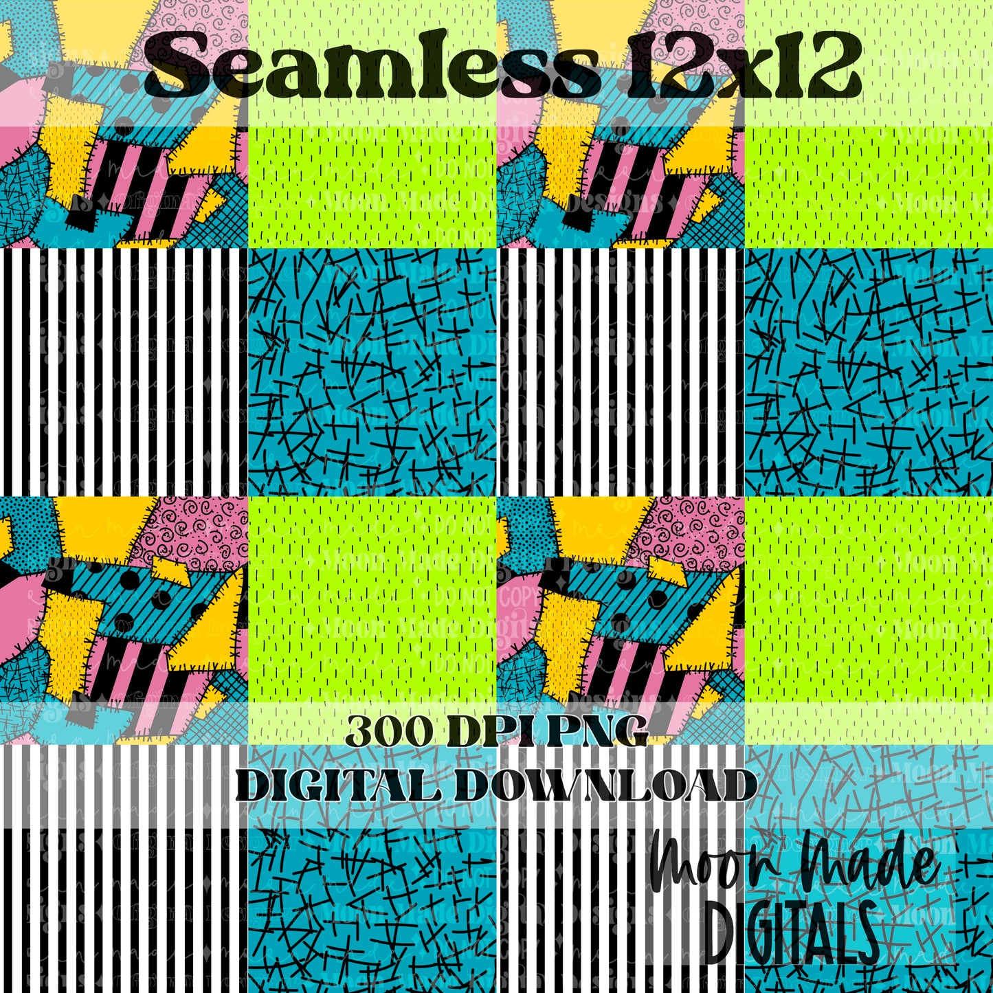 Nightmare Patchwork seamless