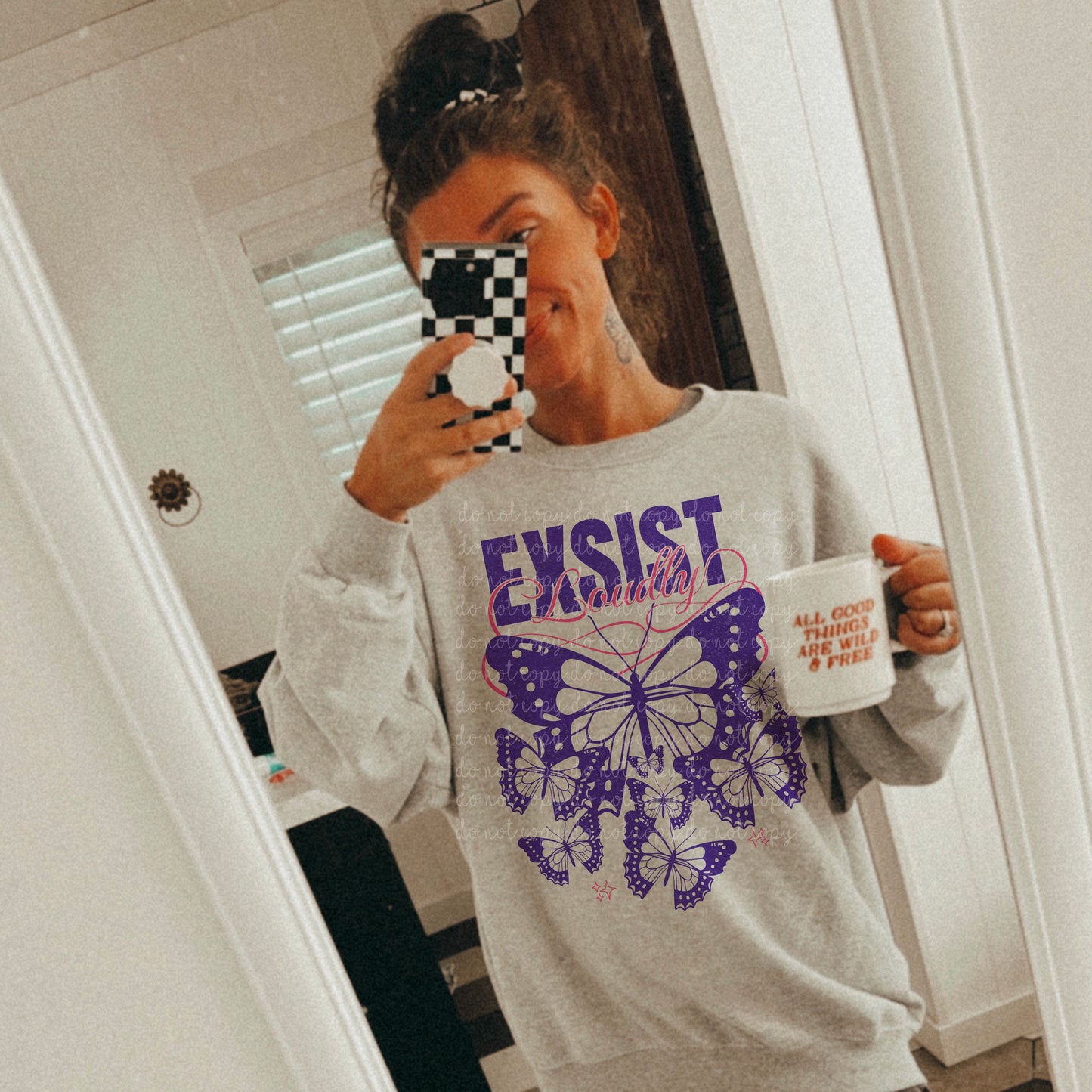 Exist loudly purple png