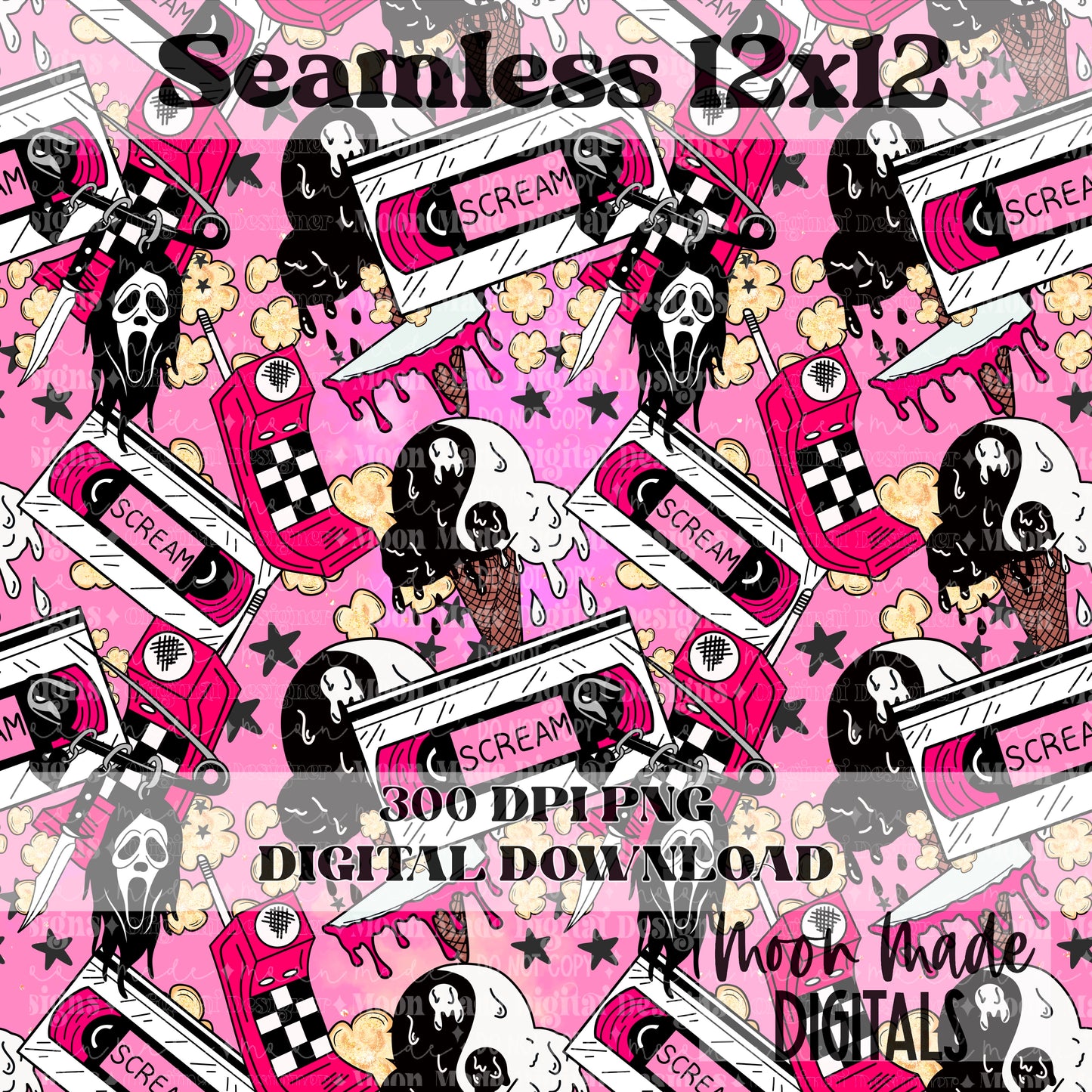 GF Pink Collage Seamless