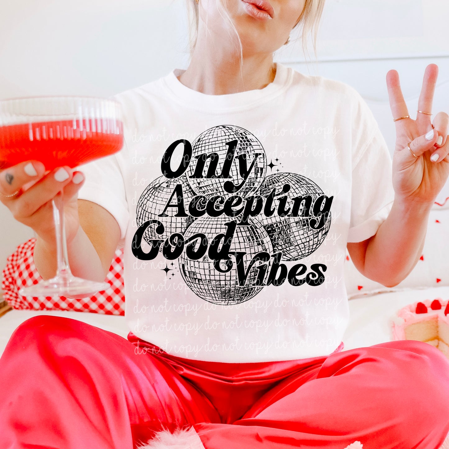 Only accepting good vibes PNG