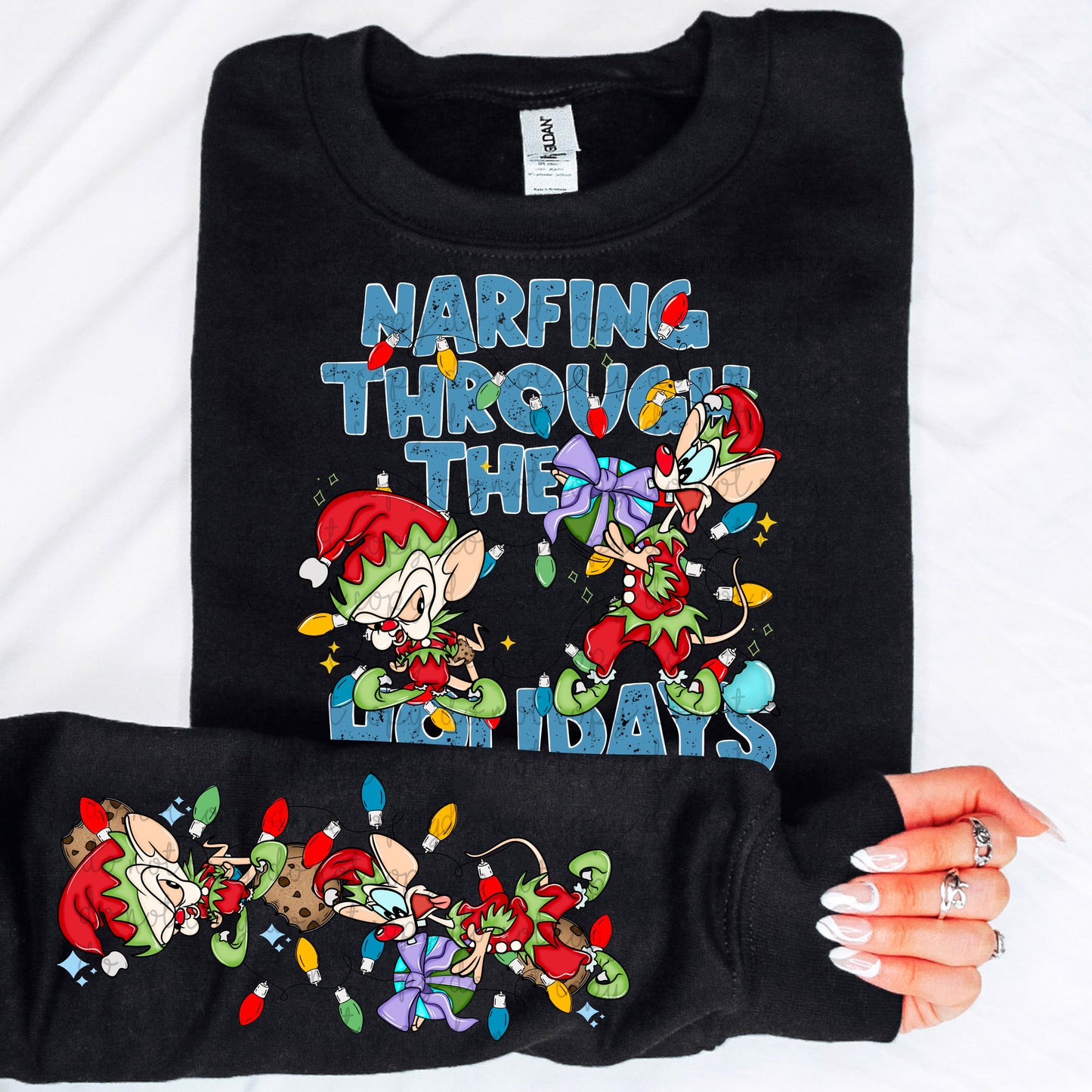 Narfing through the holidays w/ Sleeve PNG