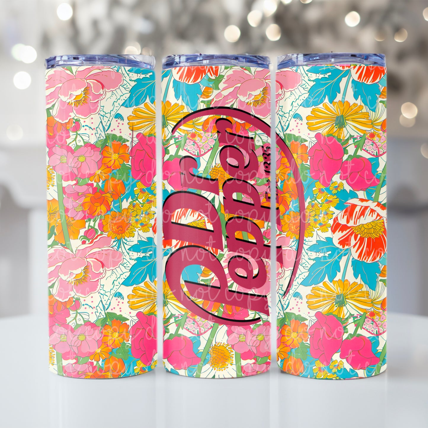 Dr Floral soda Tumbler