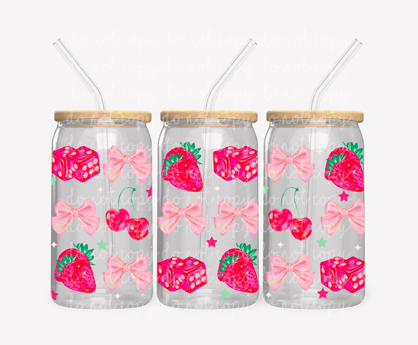 Dreamy holographic bow 16 oz