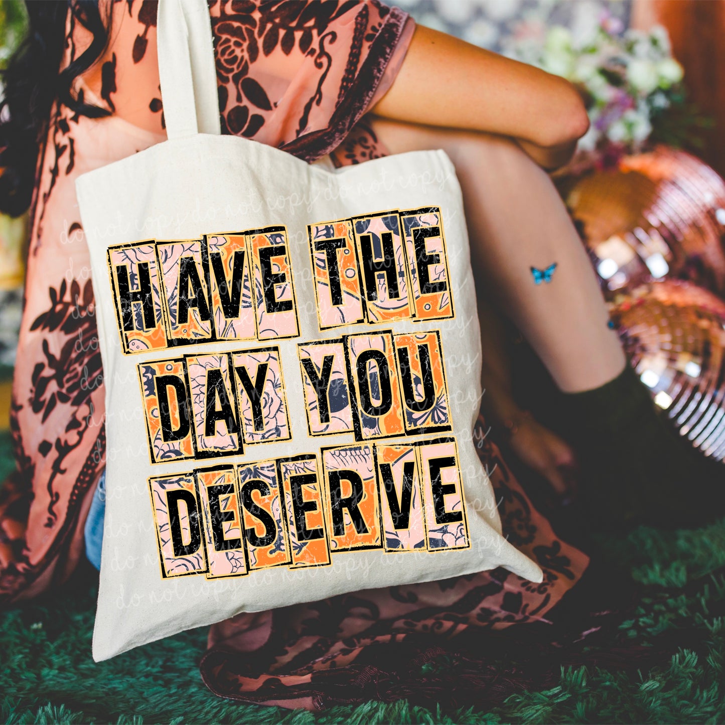 Have the day you deserve floral skull