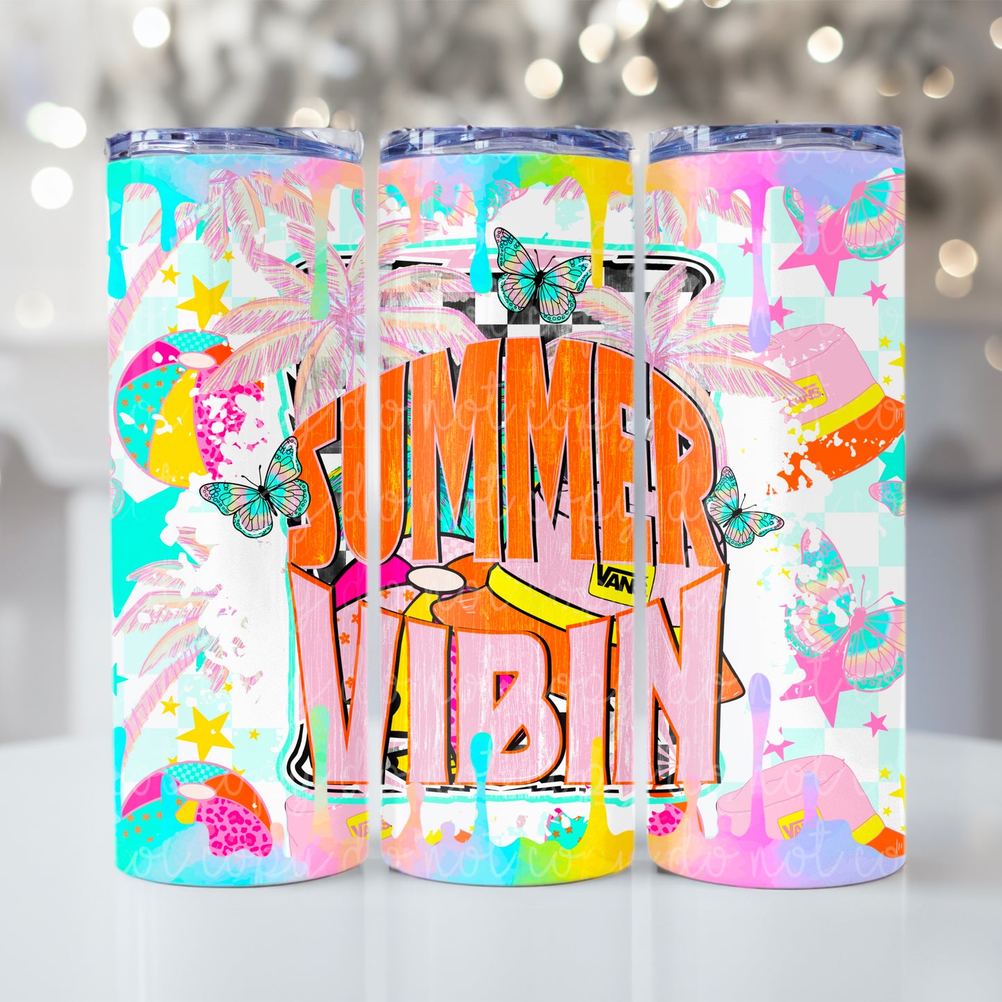 Summer vibin tumbler