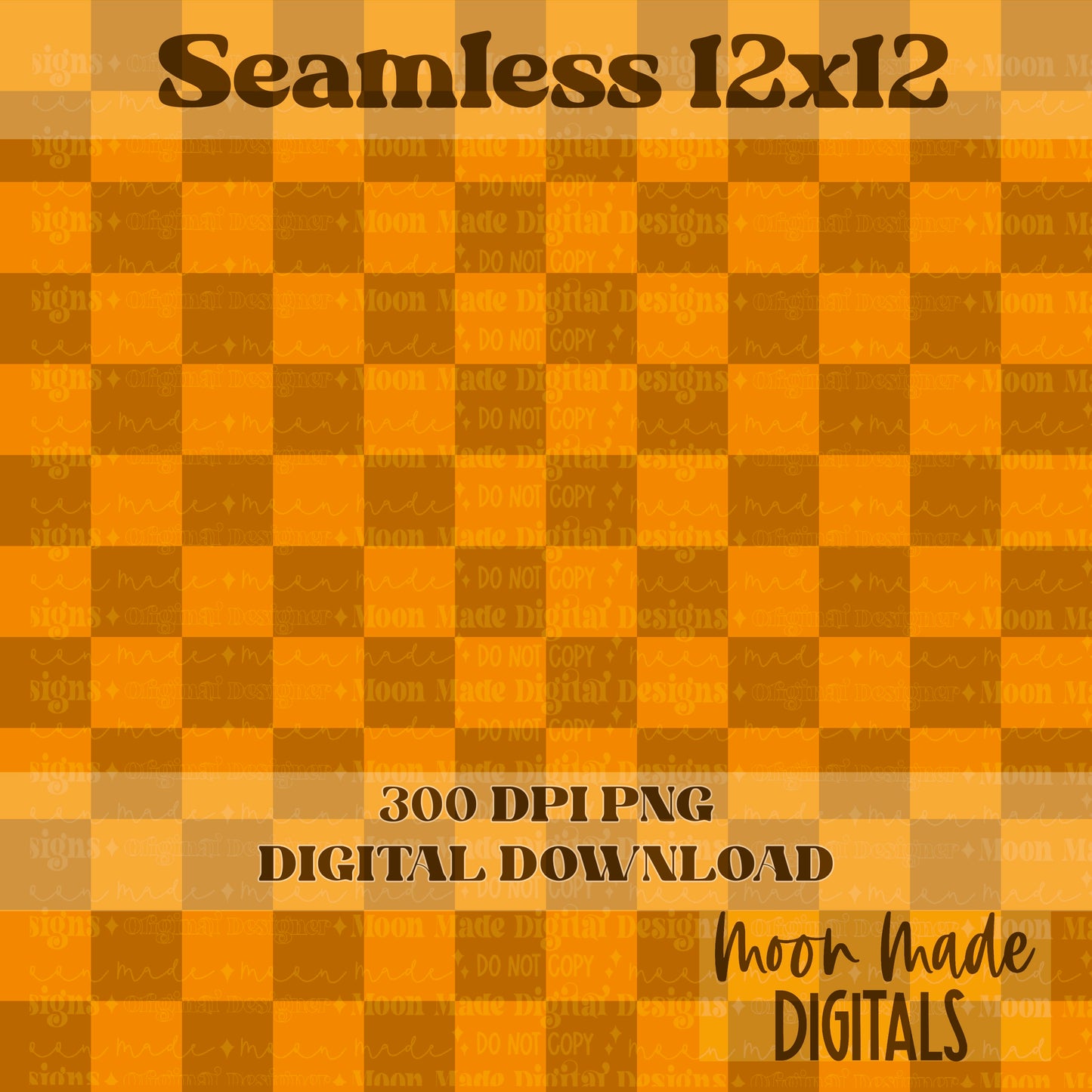 Mustard Checker Seamless