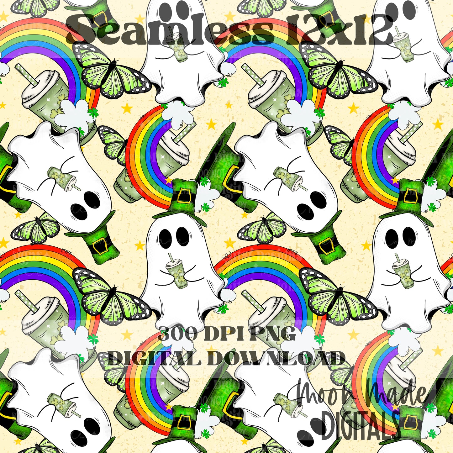 St patricks ghost Seamless