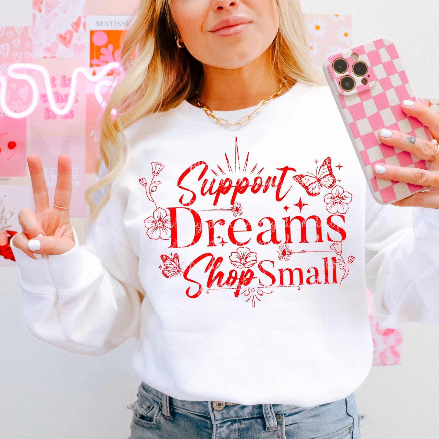Support Dreams Shop Small PNG