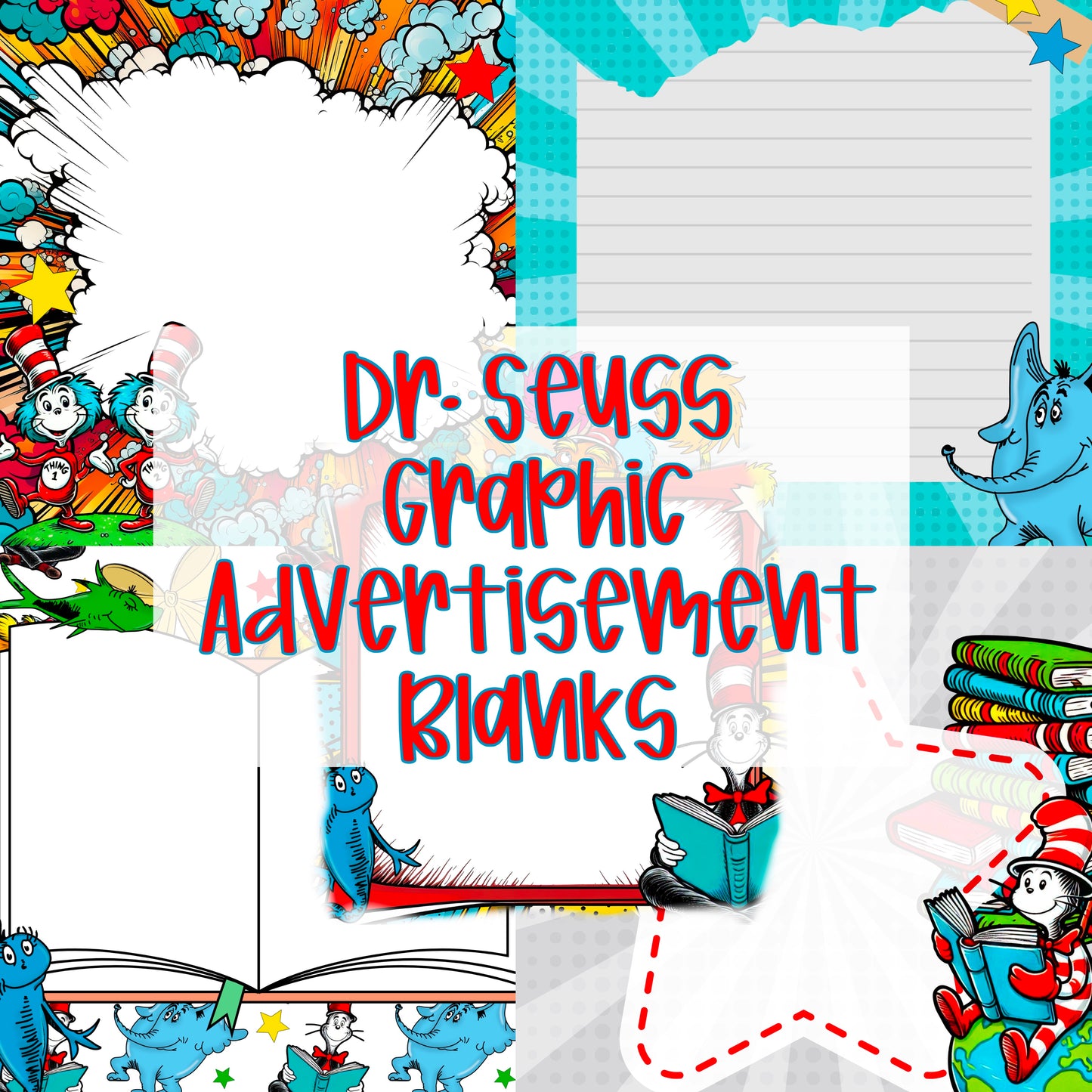 Reading Week Blank Advertisment Graphics ( You add your own words!)