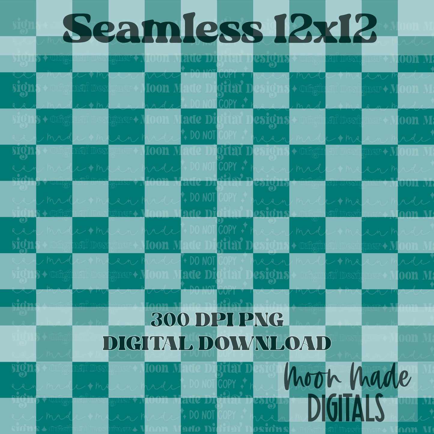 Turquoise checker seamless