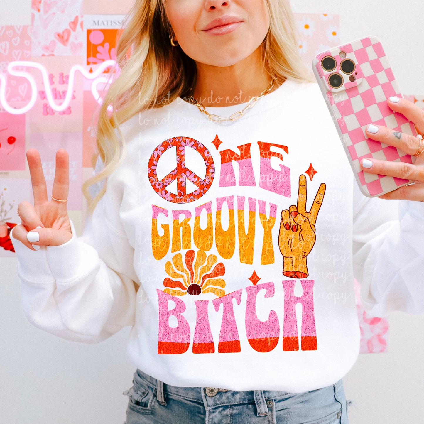 One Groovy Mama/ Bitch PNG