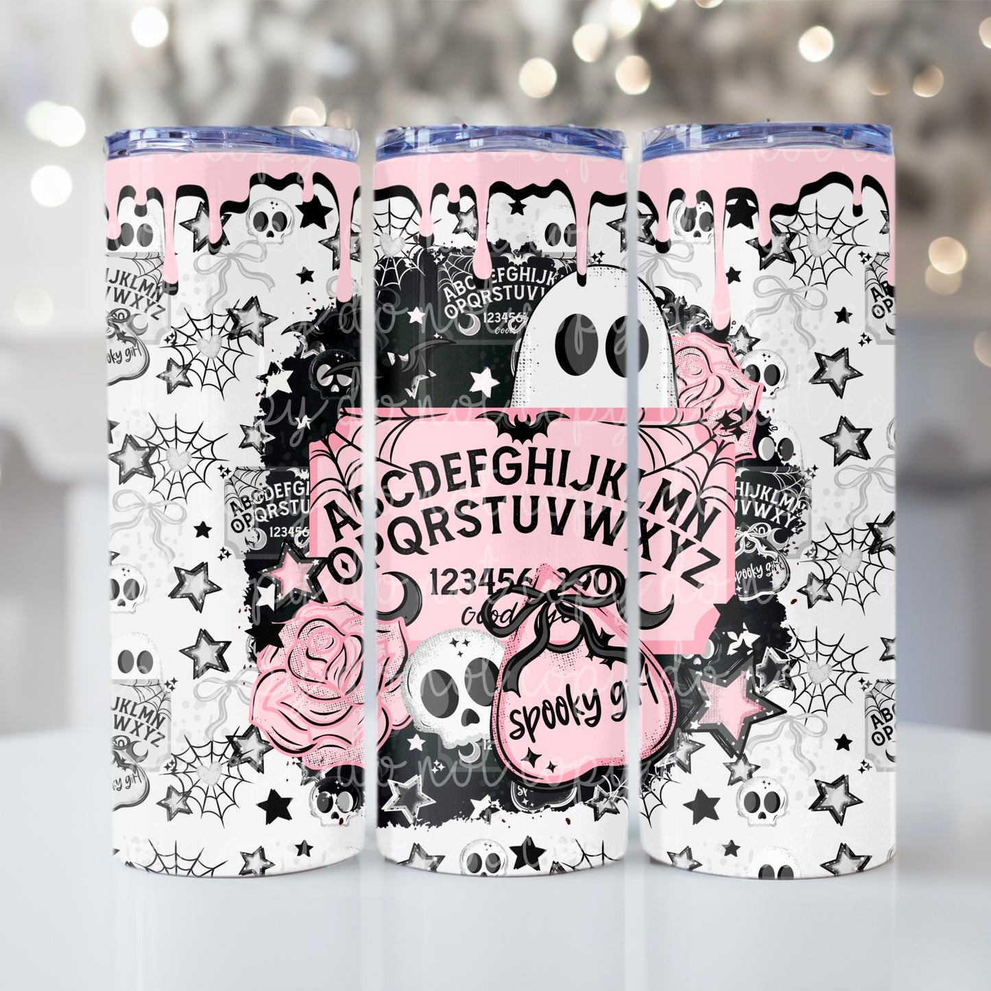 Spooky girl Tumbler Wrap