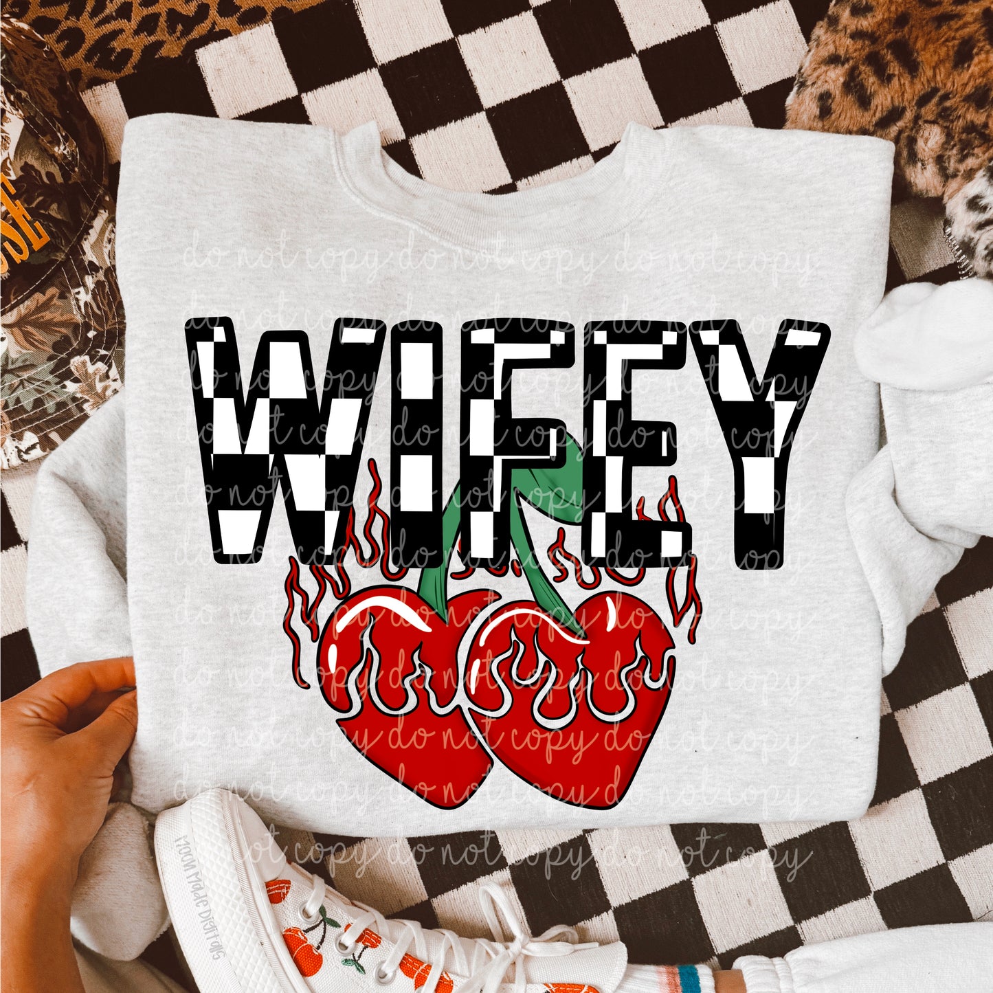 Wifey check PNG