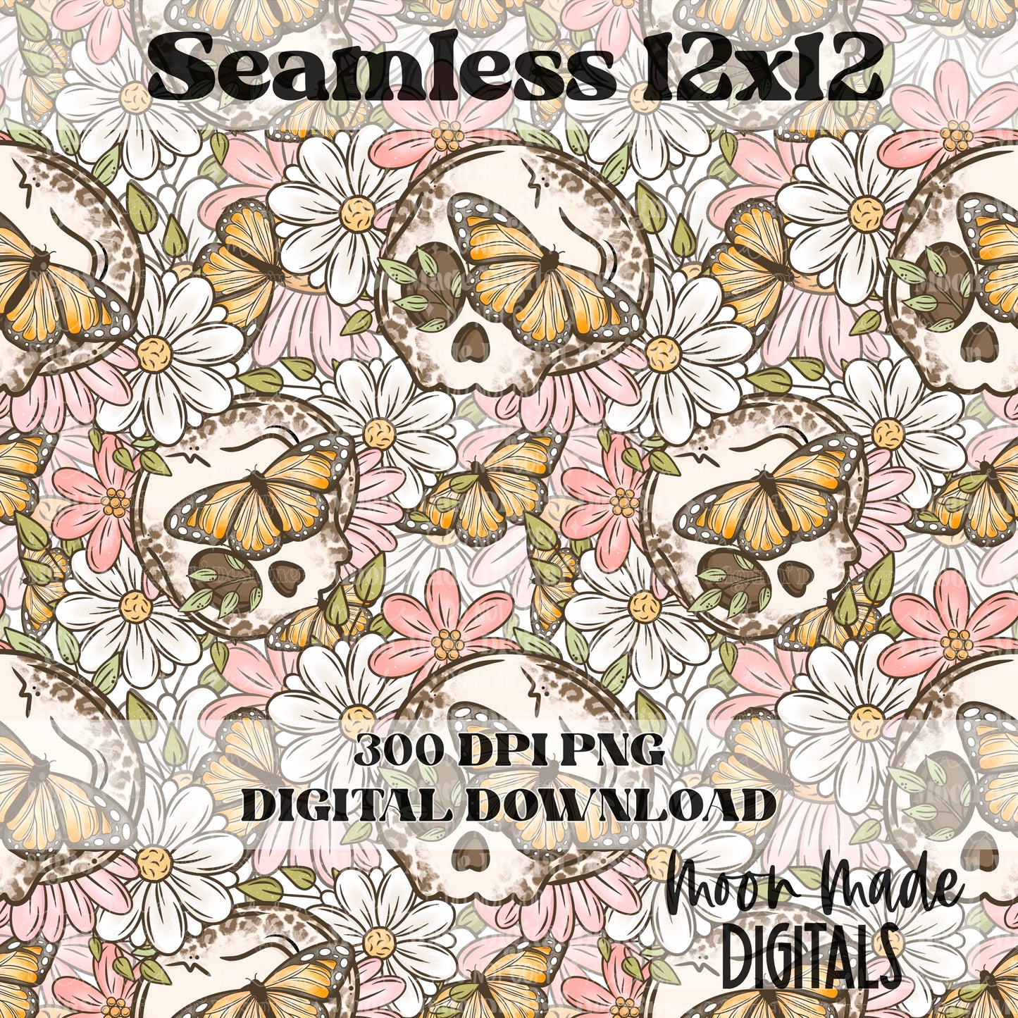 Leopard Skull Seamless