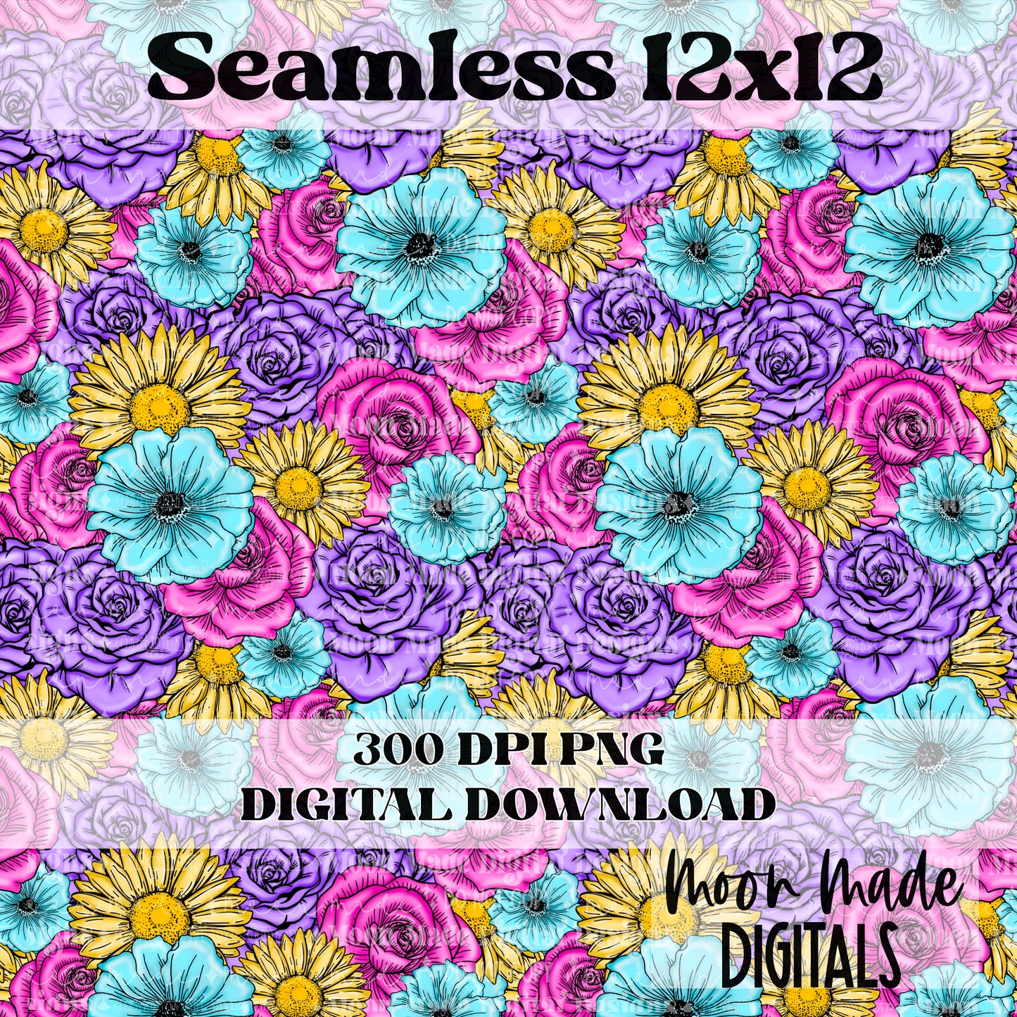 Spring floral seamless
