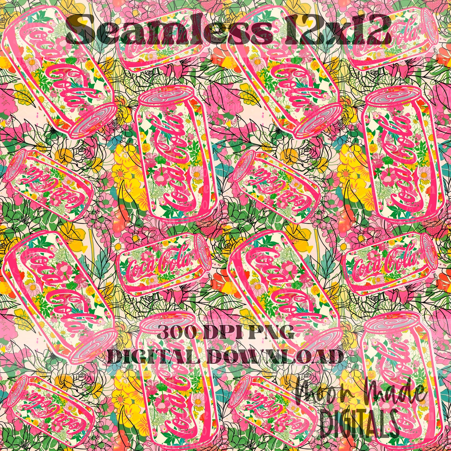 Floral Cola seamless