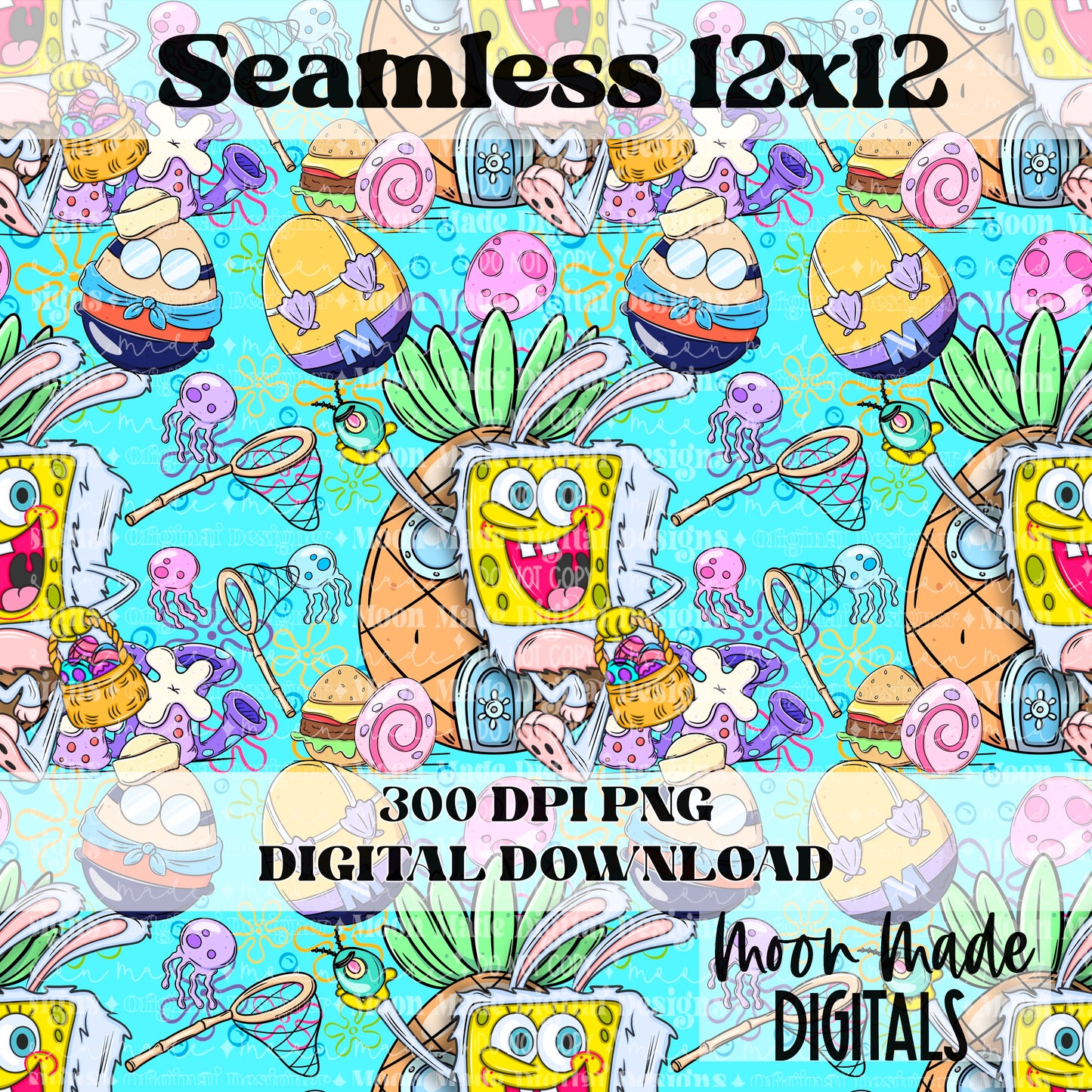 Easter Sponge Seamless