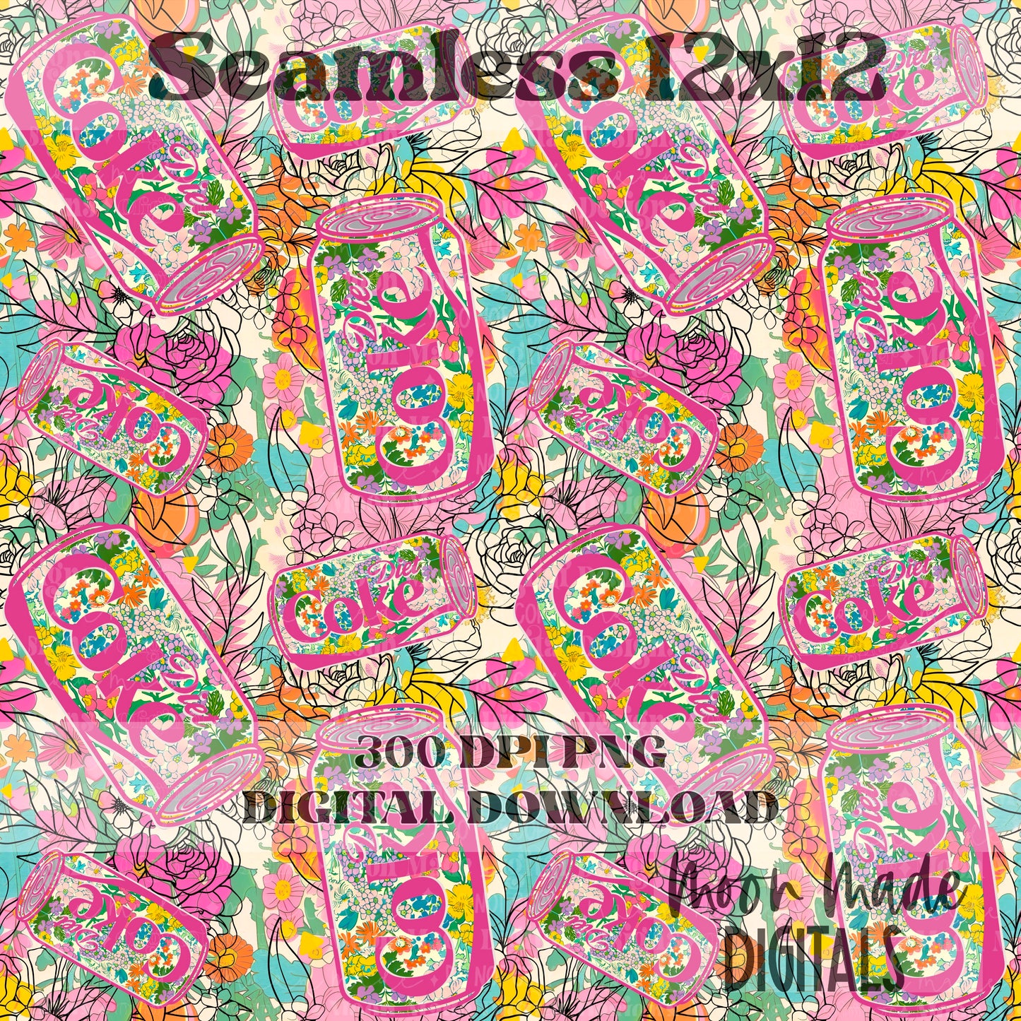 Floral Diet C seamless