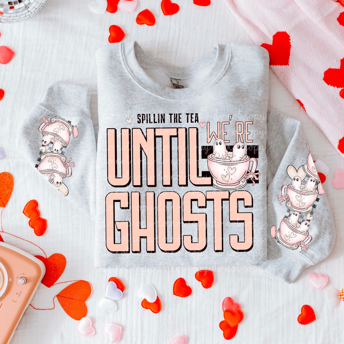 Spillin tea ghosts w/sleeves PNG