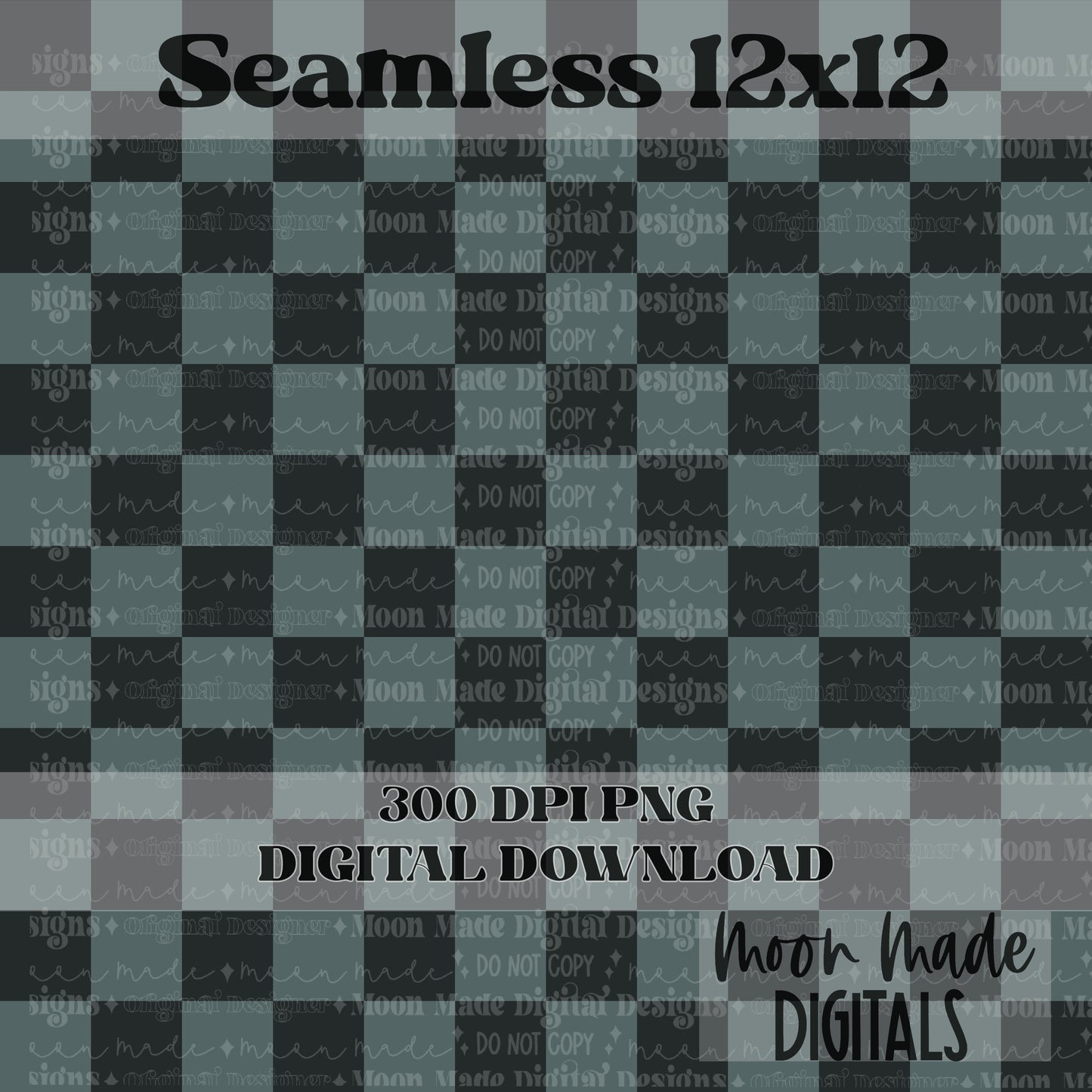 Grey Blue Check Seamless