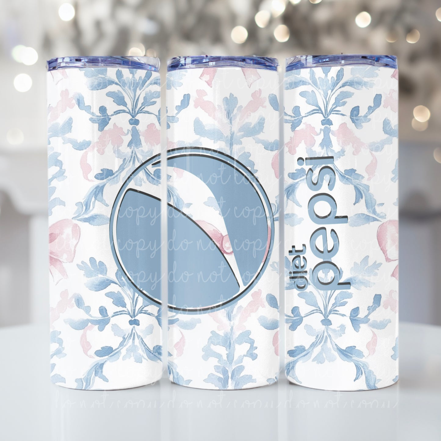 Diet Pepsi Granny Bows Tumbler