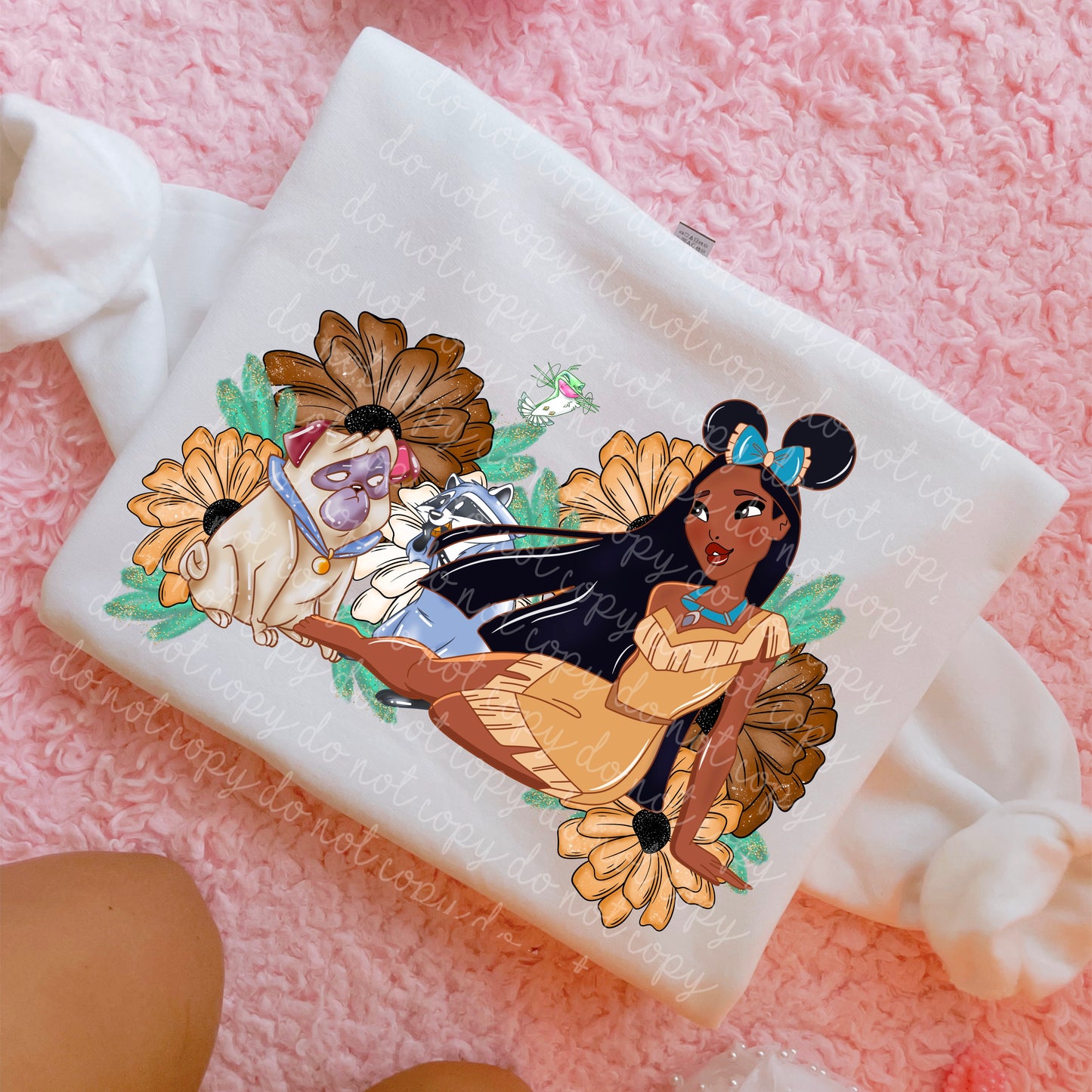 Floral Pocahontas PNG