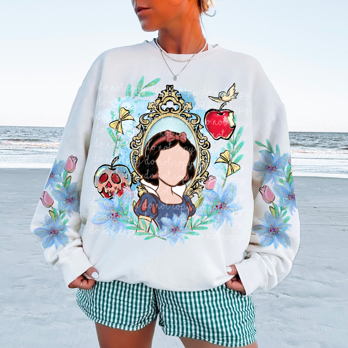 Princess SWhite Floral w/Sleeve PNG