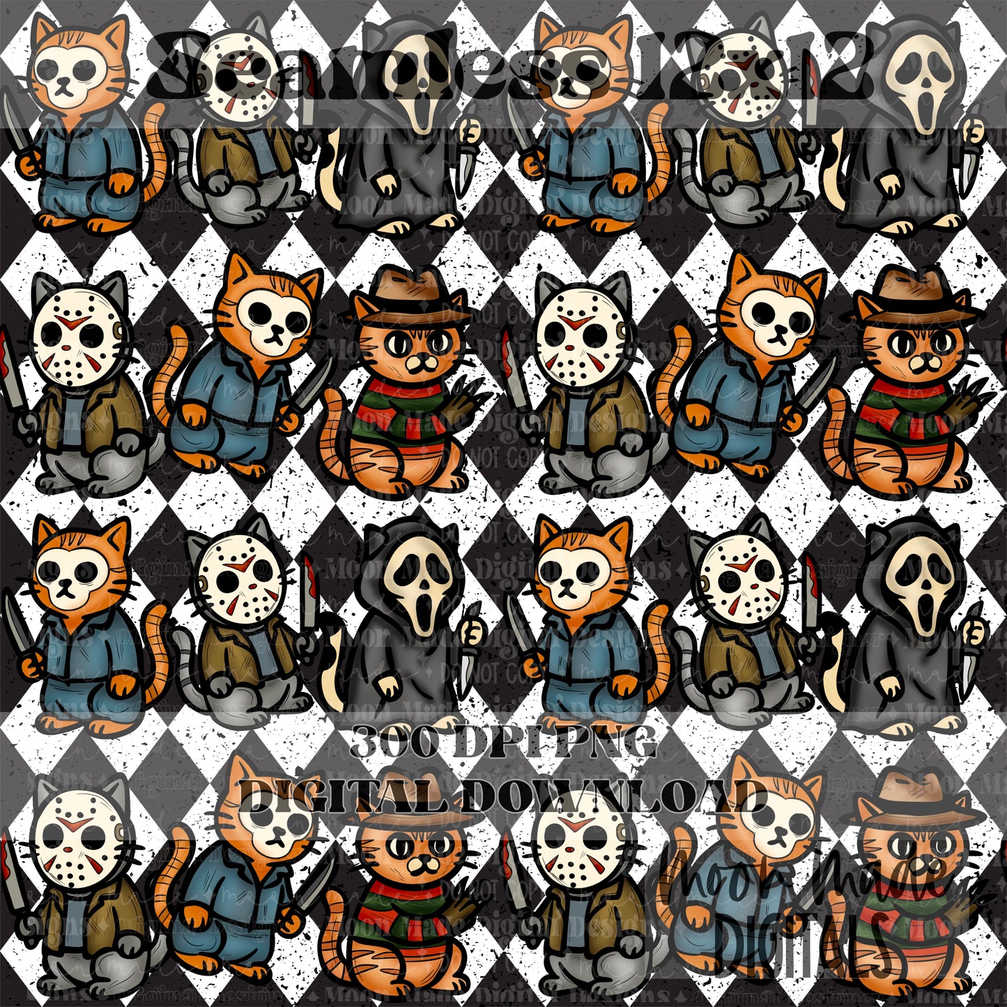 Killer Whiskers Seamless