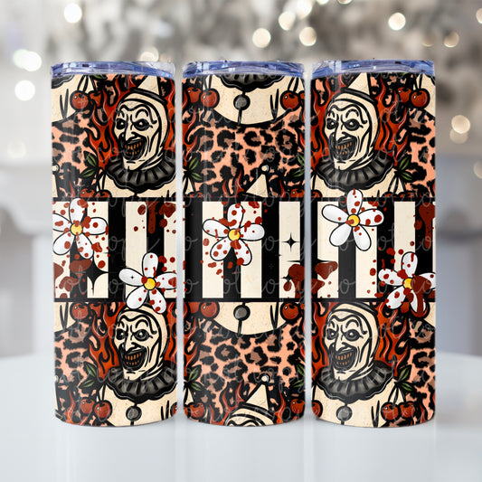 Art Cherry Leopard Tumbler