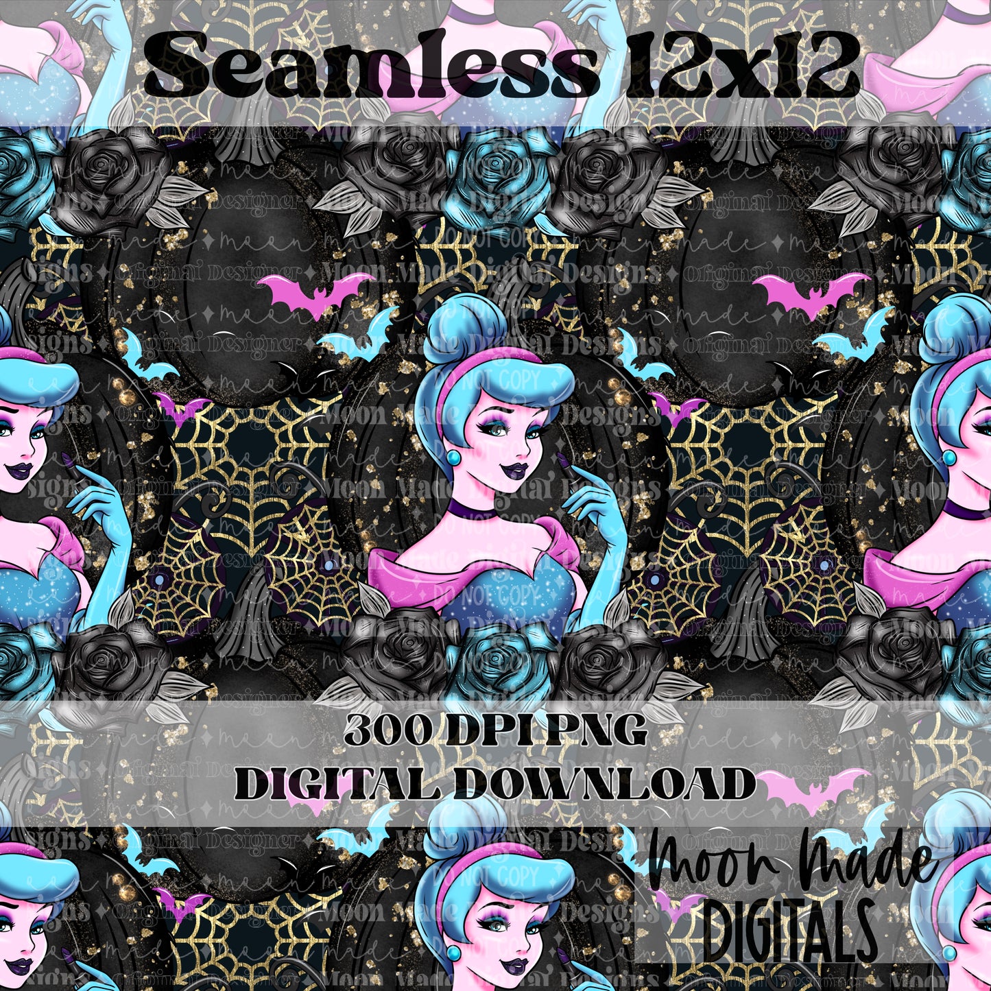Spooky Cinderella Seamless