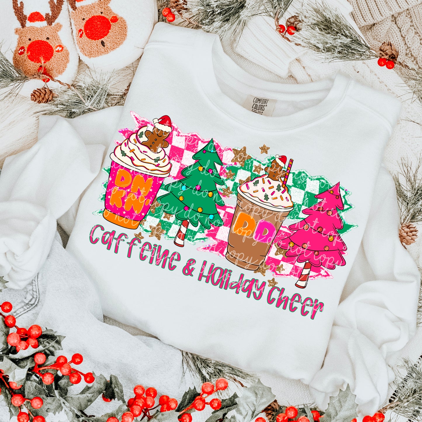 Caffeine and Holiday Cheer PNG