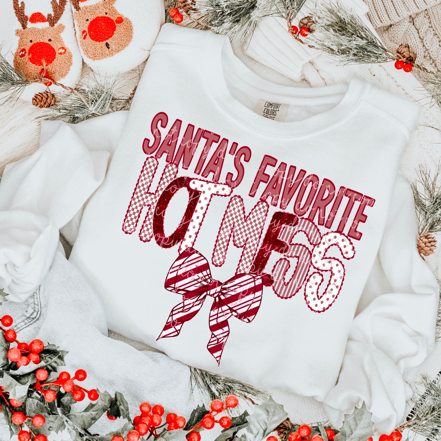Santa's Favorite Hot Mess PNG