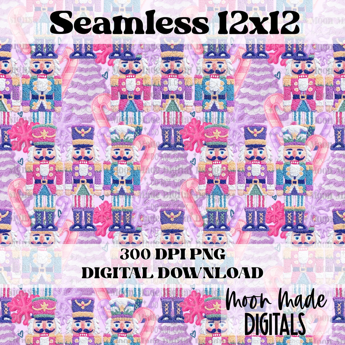 Fuzzy Nutcrackers Seamless