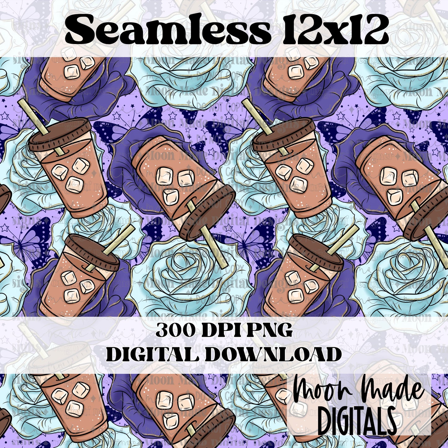 Butterfly Coffee Seamless