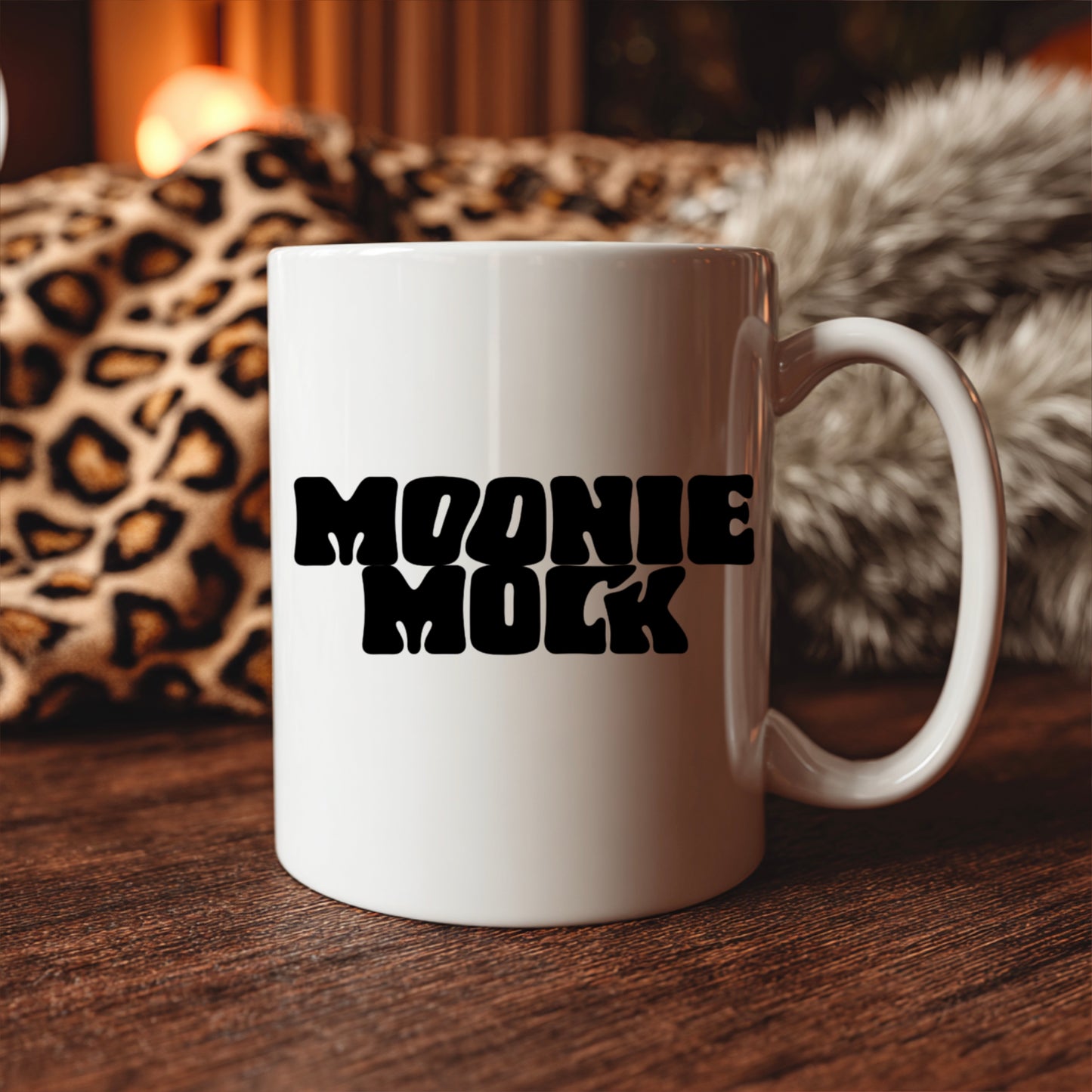 White Mug Leopard5 Mockup