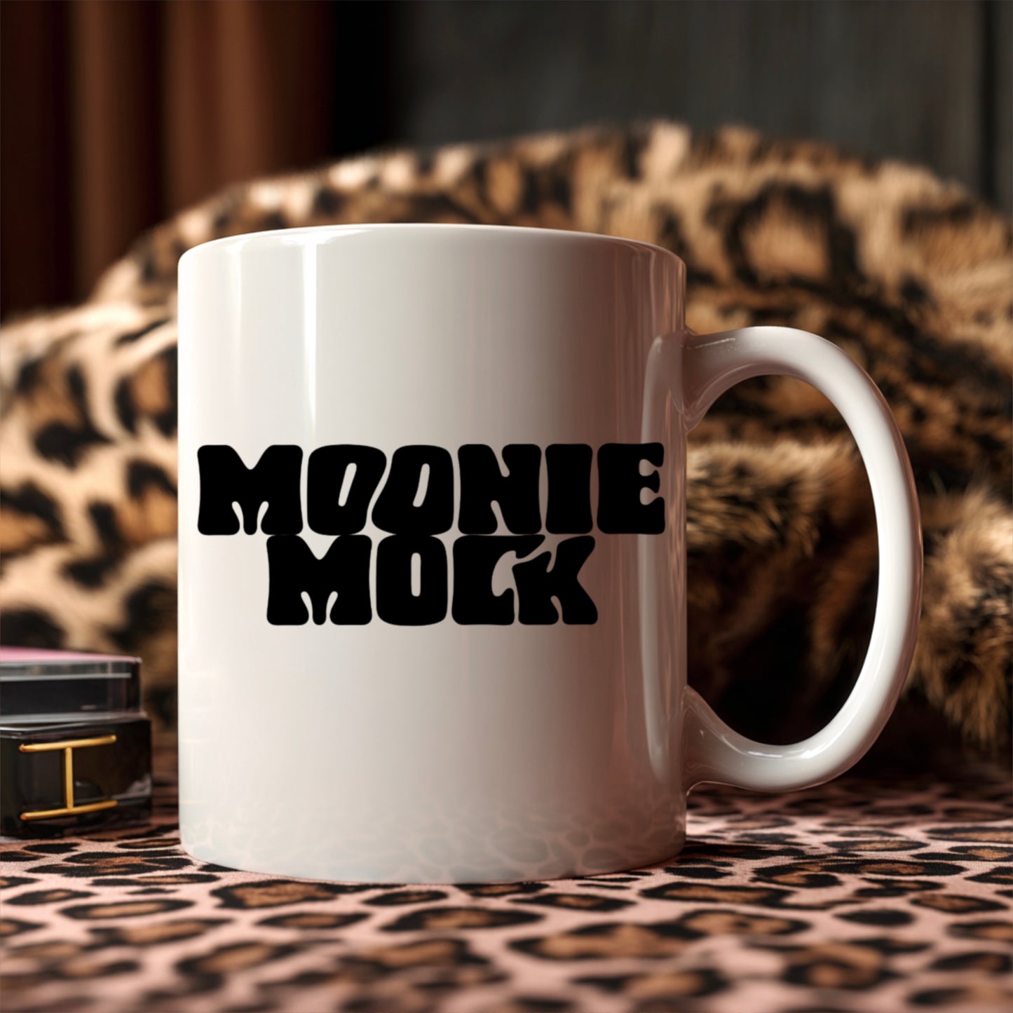 White Mug Leopard1 Mockup