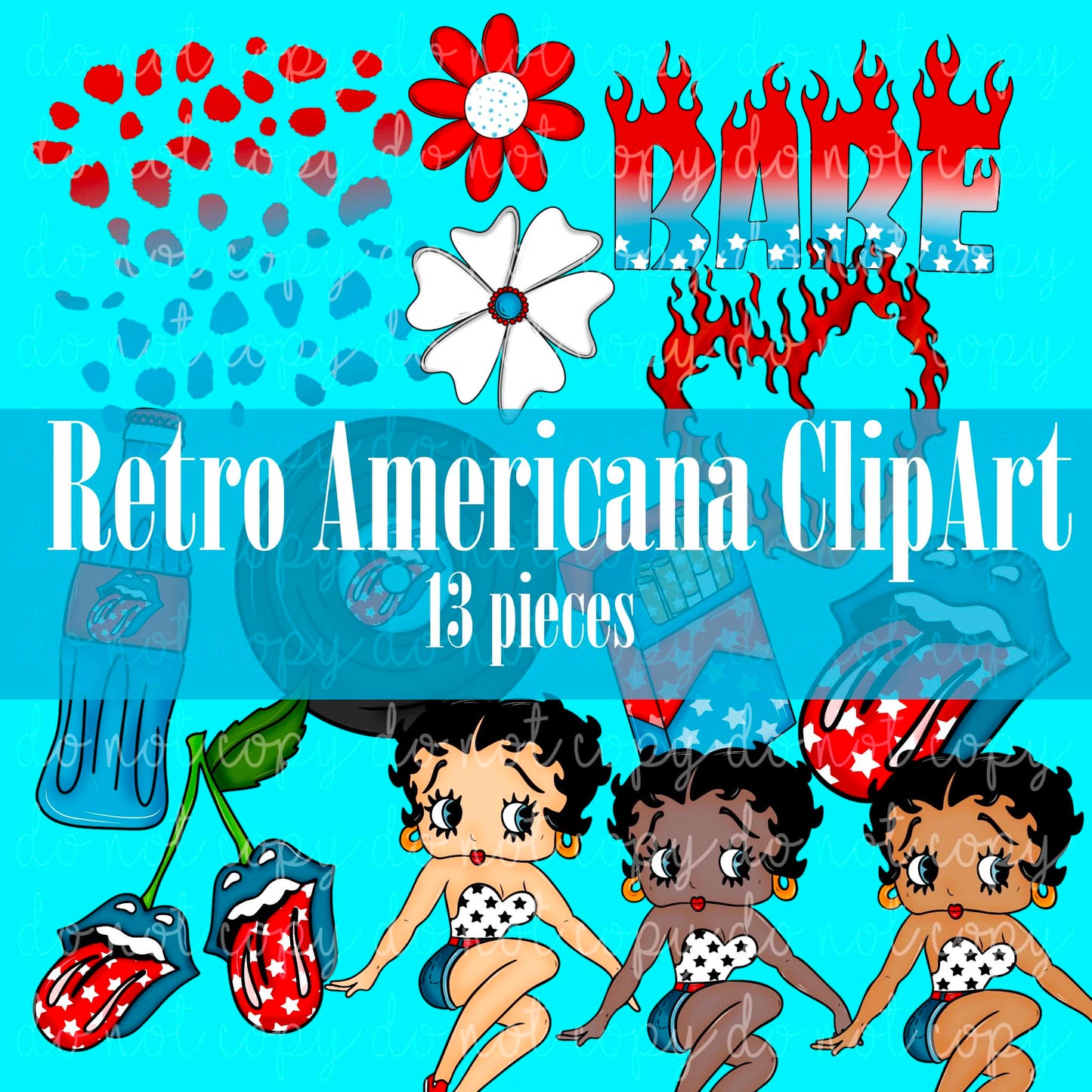 Retro Americana Clipart