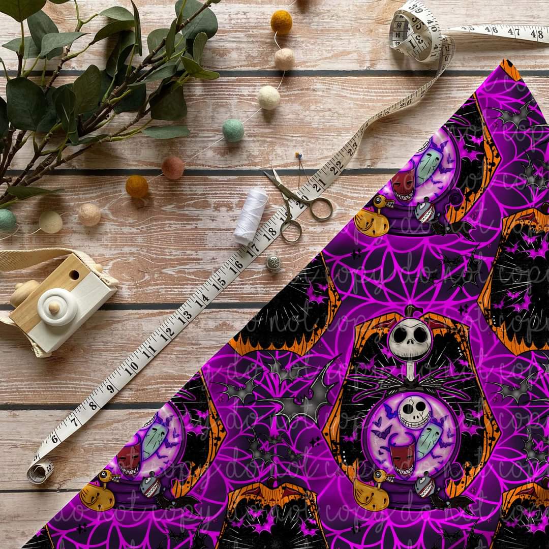 Pumpkin King Dark Purple Seamless