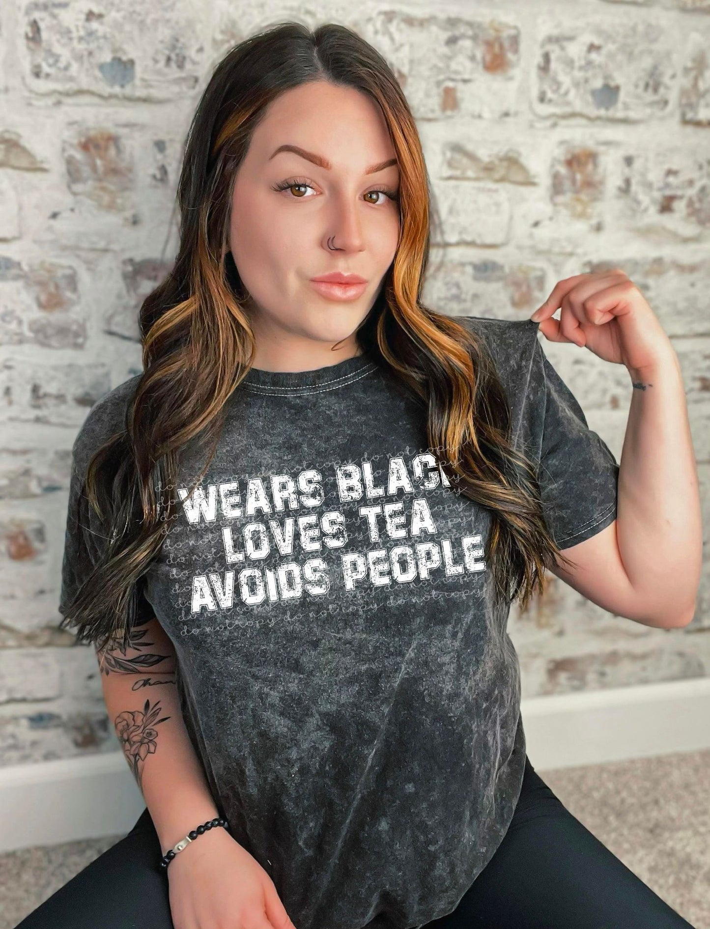 Single color Wears Black Loves Tea Avoids People
