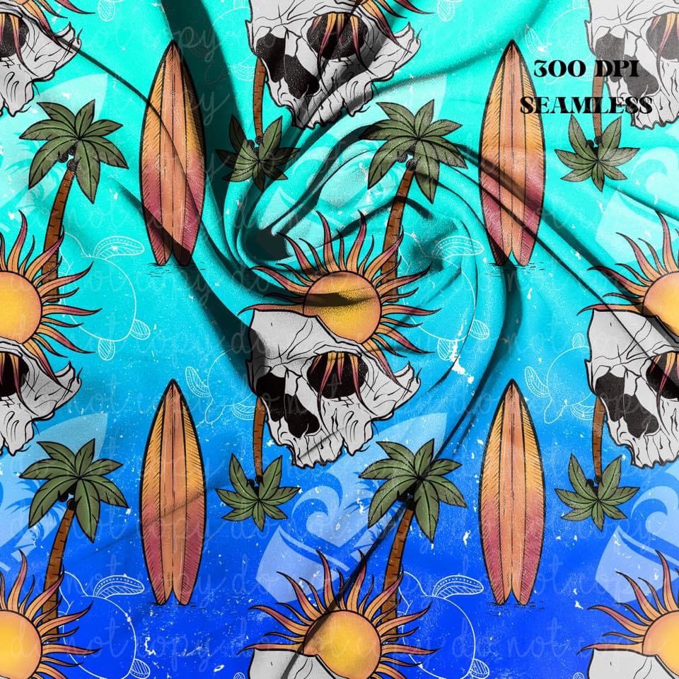 Sun Skull Seamless