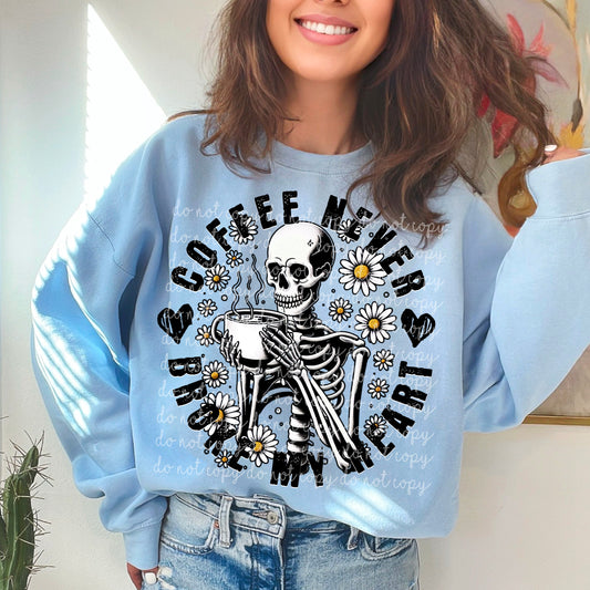 Coffee never broke my heart png