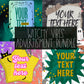 Witchy Vibes Blank Advertisment Graphics ( You add your own words!)