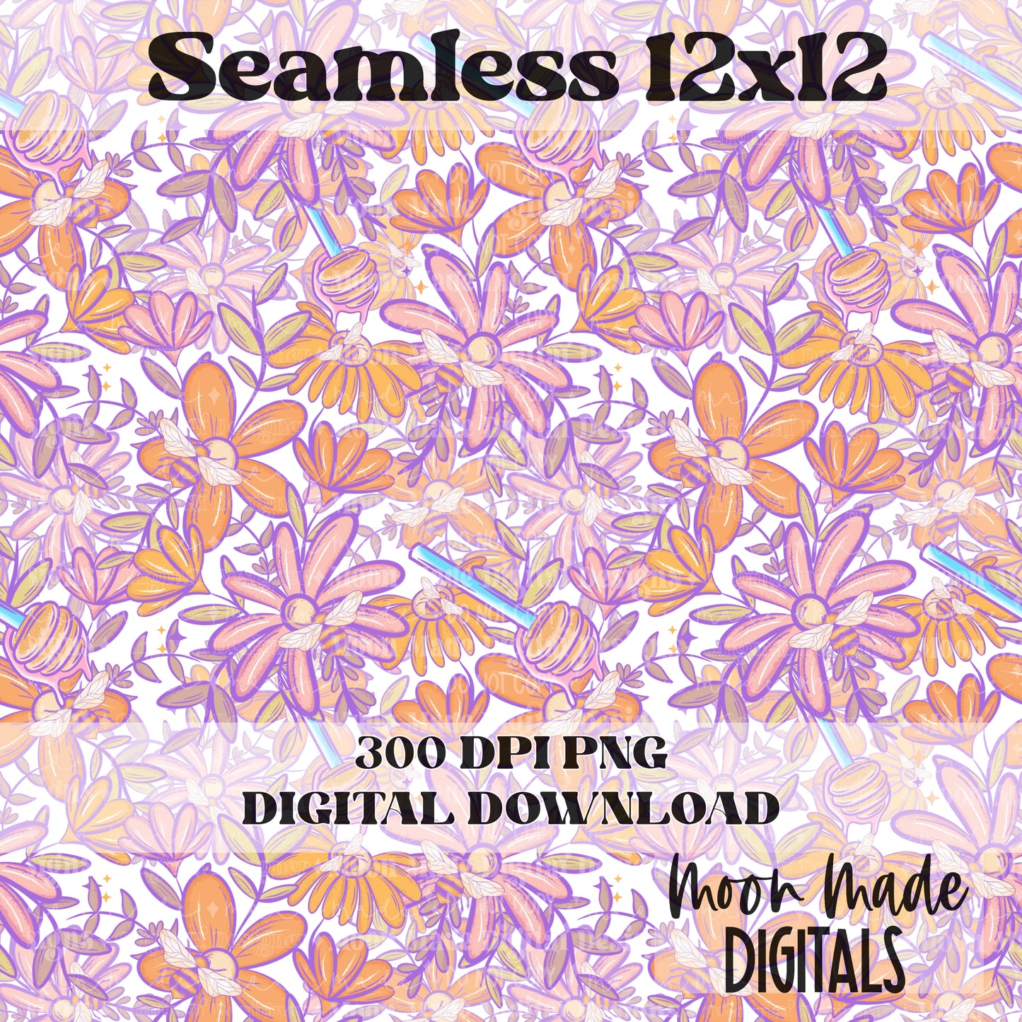 Honeys making monies white Seamless